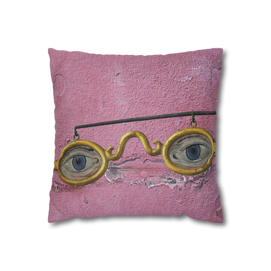 Gold Glasses. Cushion Cover.