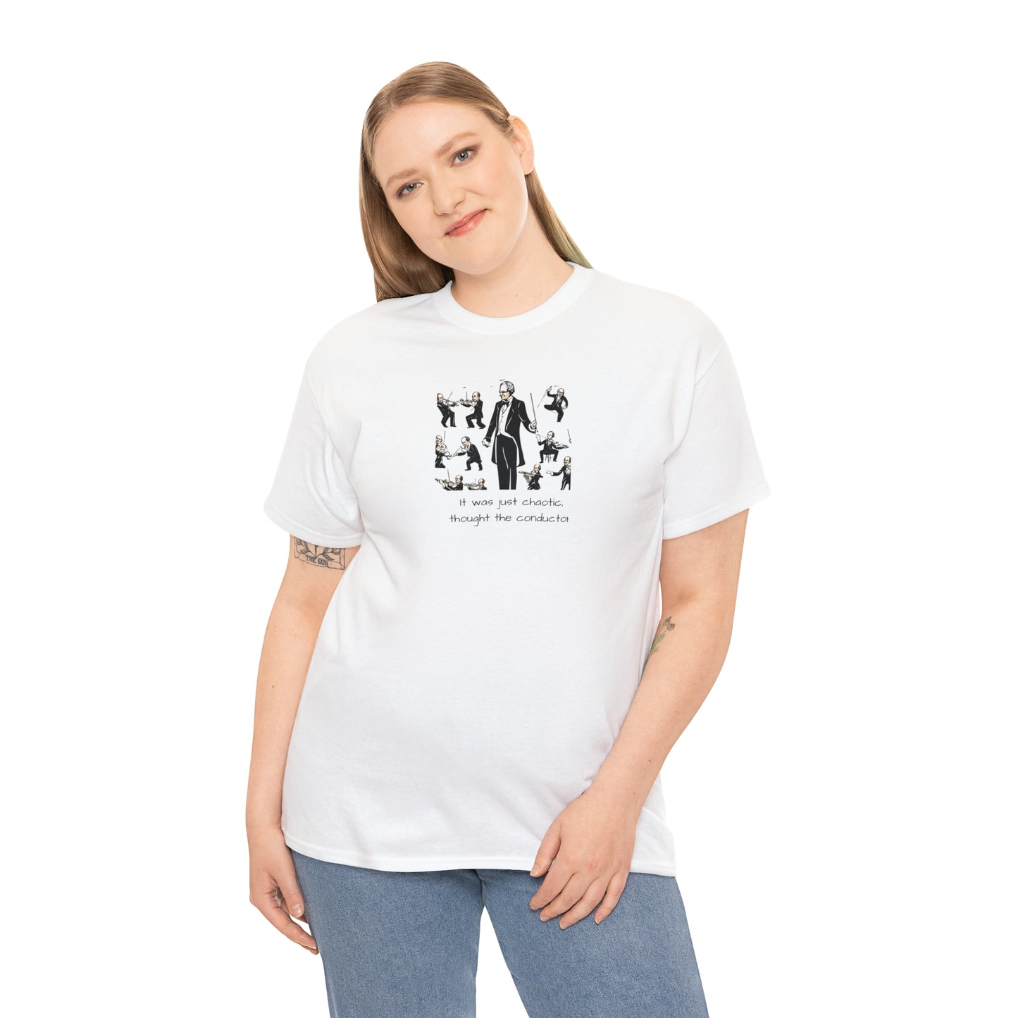 Unisex Heavy Cotton Tee - Conductor Chaos