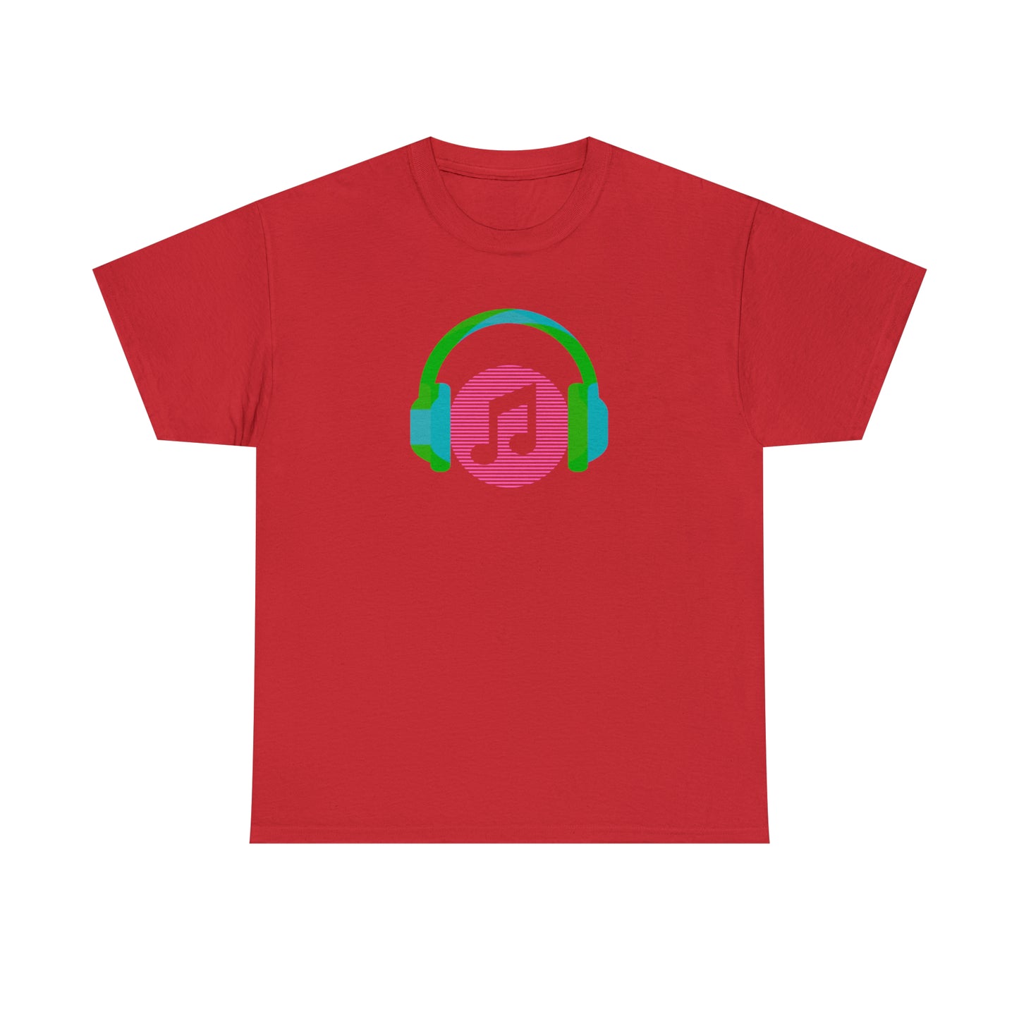Unisex Heavy Cotton Tee - Music Headphones