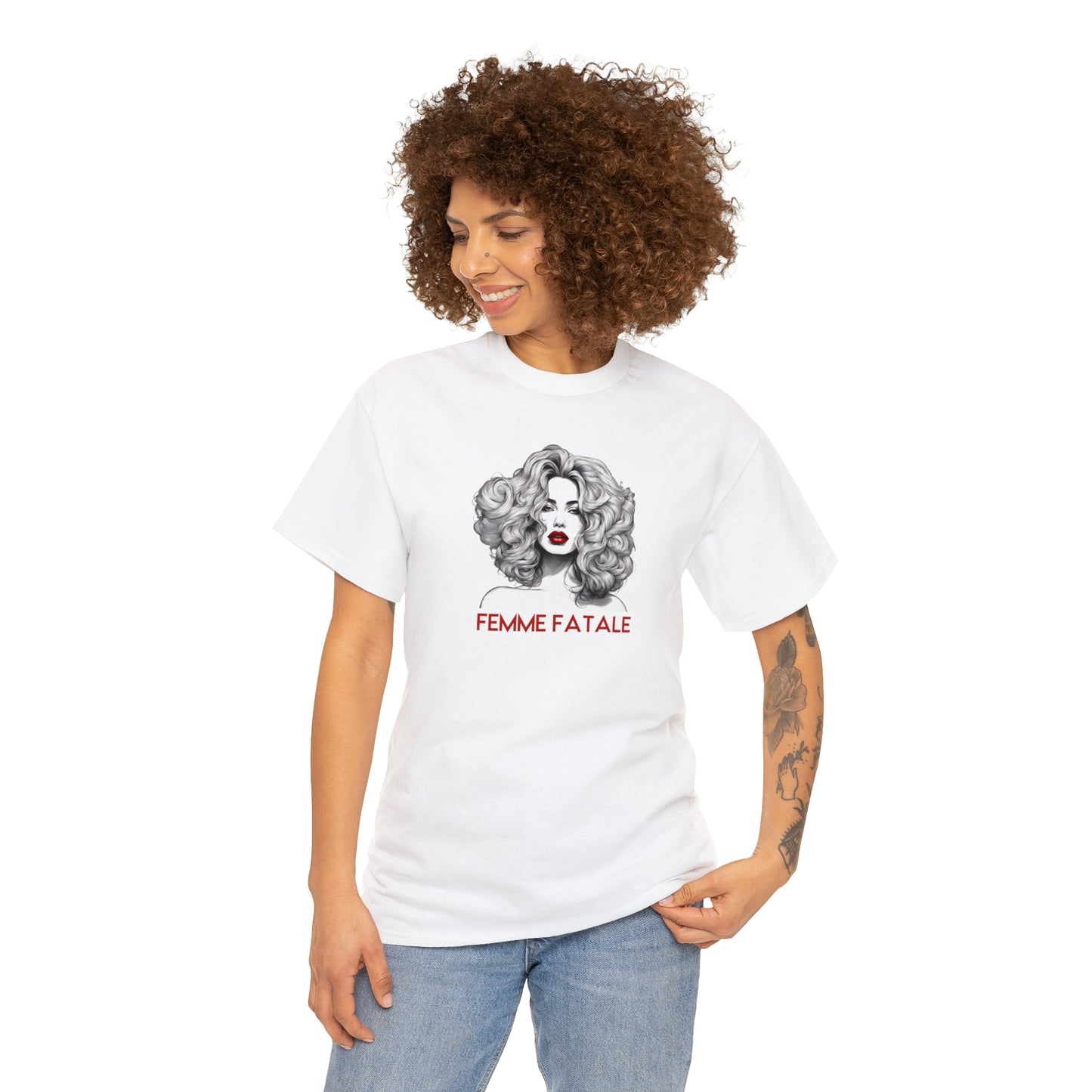 Unisex Heavy Cotton Tee - Femme Fatale