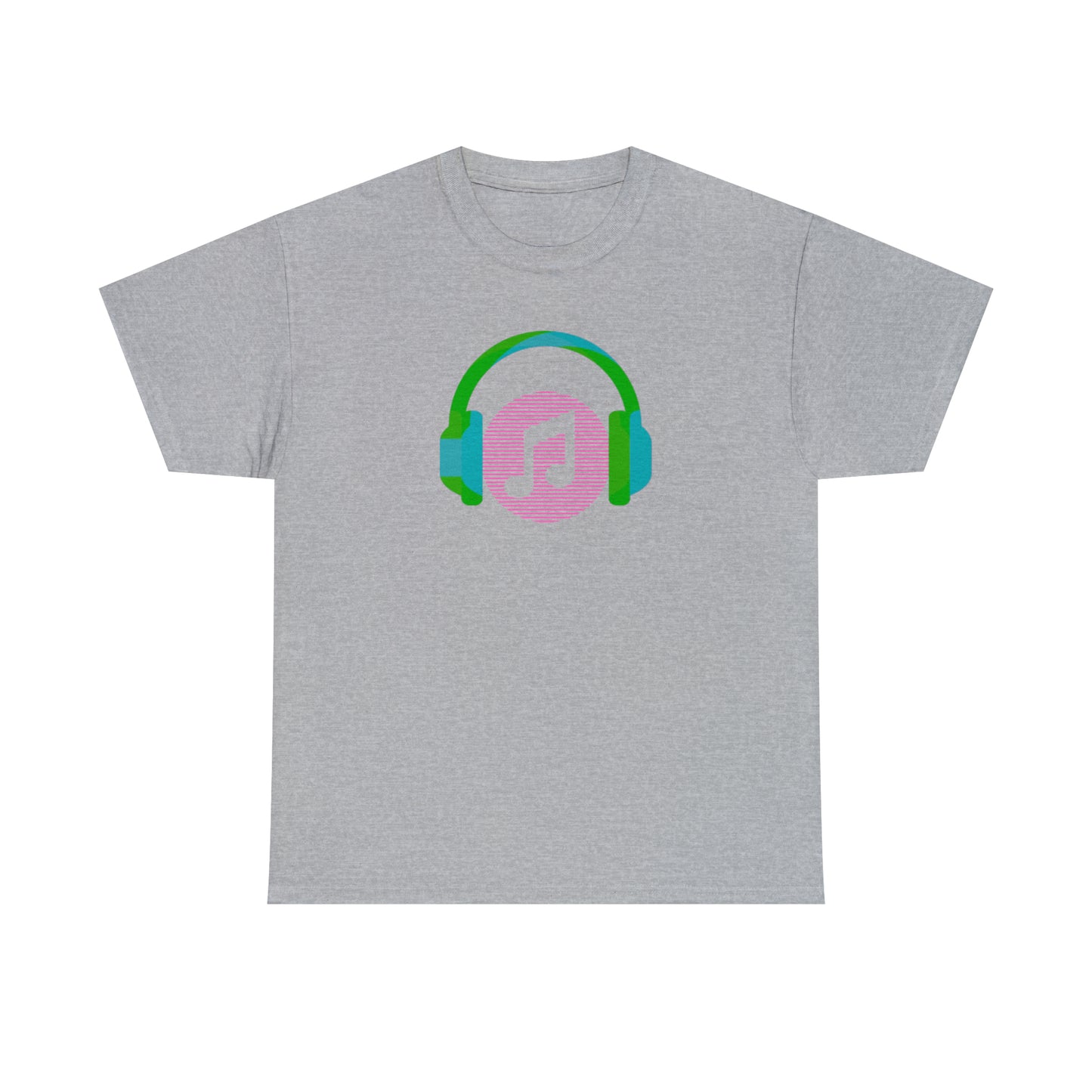 Unisex Heavy Cotton Tee - Music Headphones