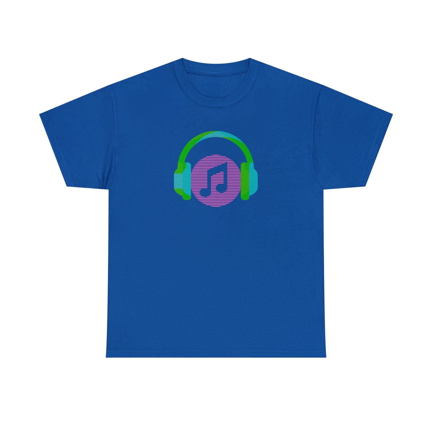 Unisex Heavy Cotton Tee - Music Headphones
