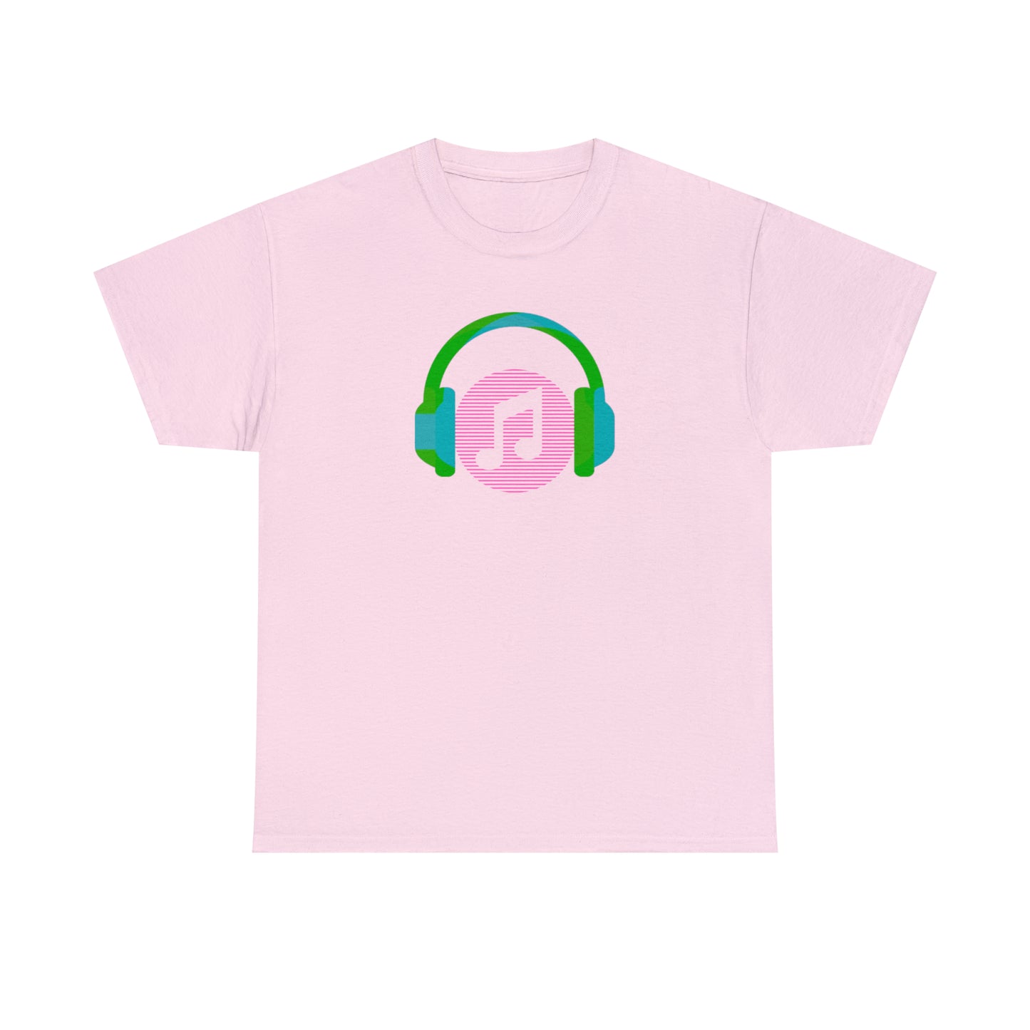 Unisex Heavy Cotton Tee - Music Headphones