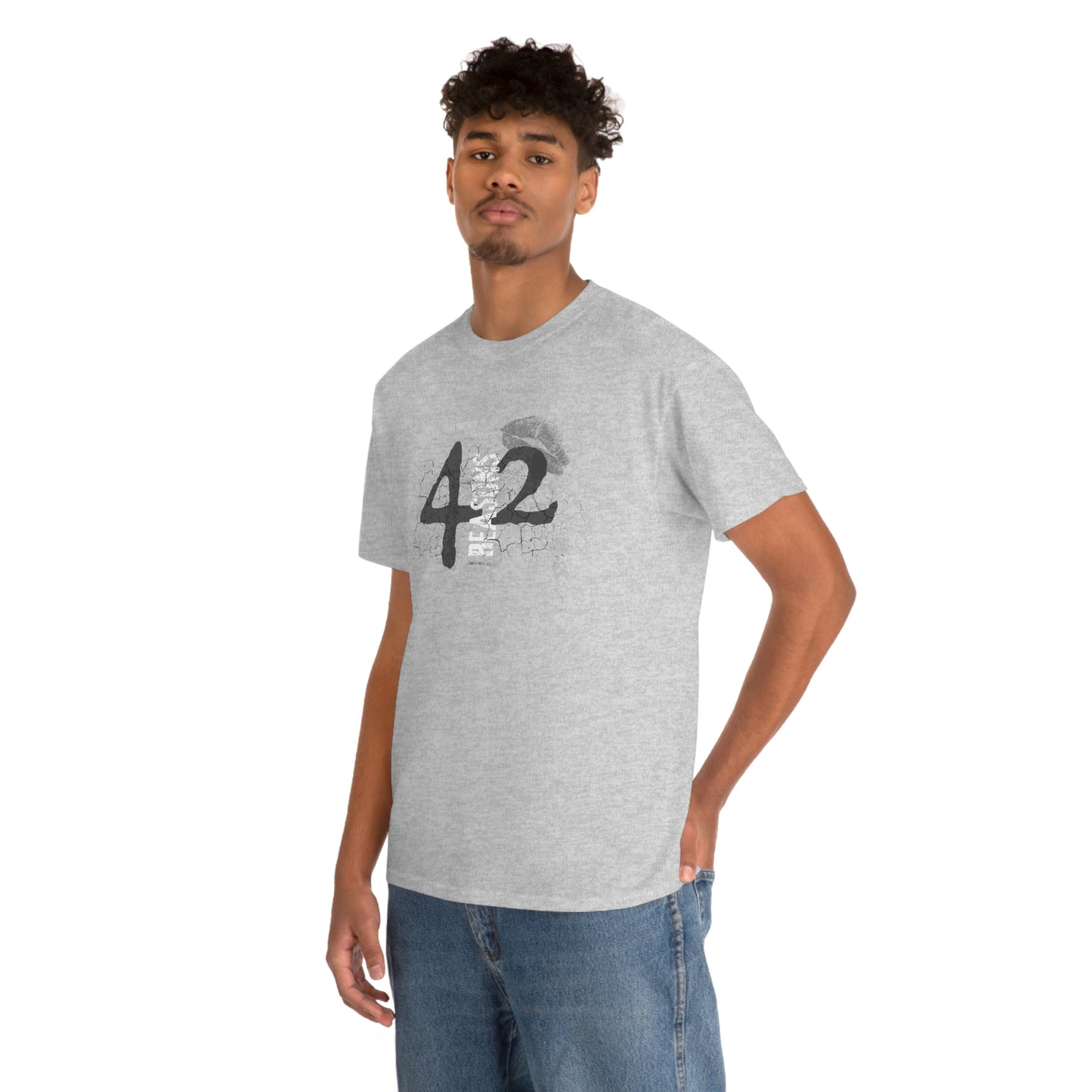 42 Reasons. Unisex Heavy Cotton Tee.