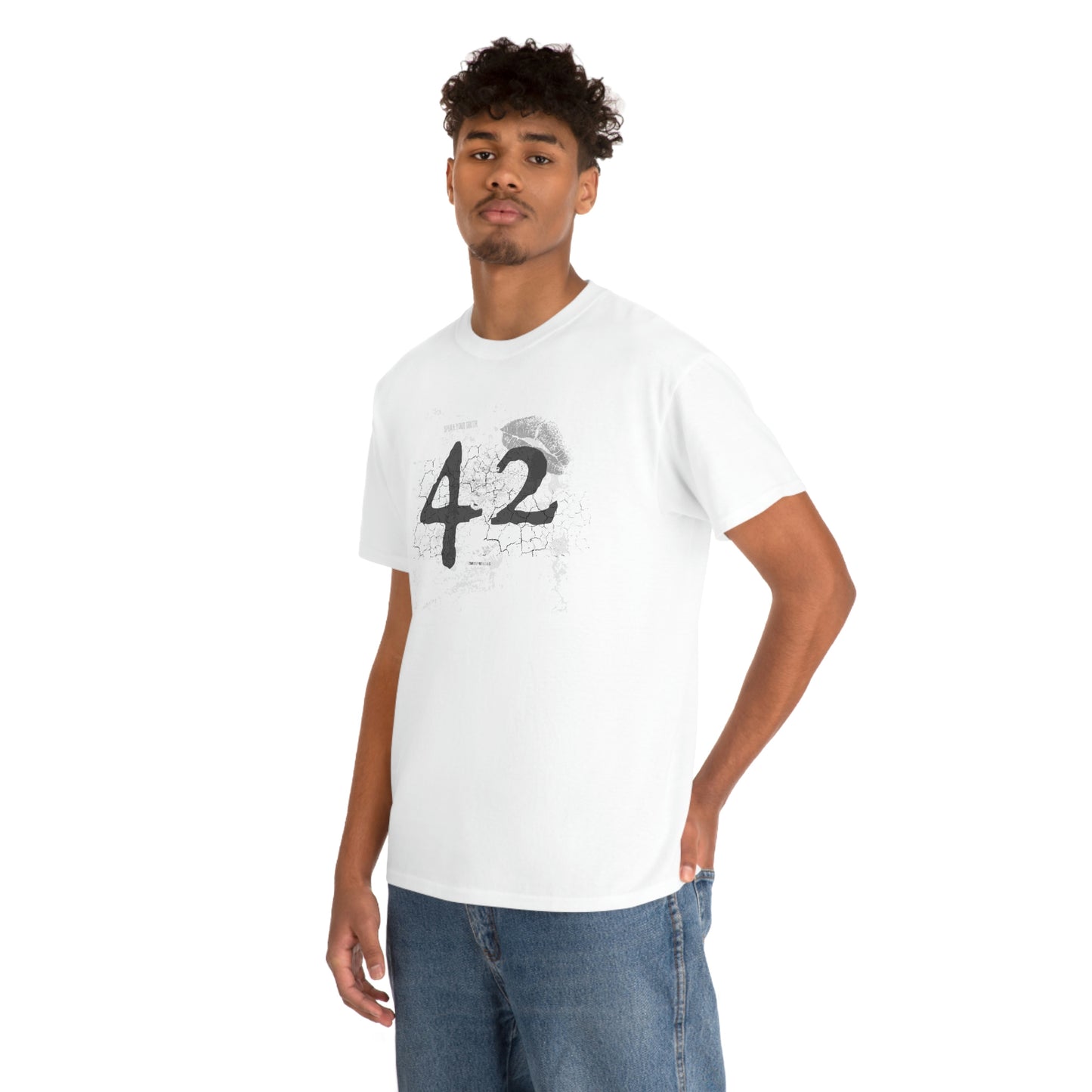 42 Reasons. Unisex Heavy Cotton Tee.