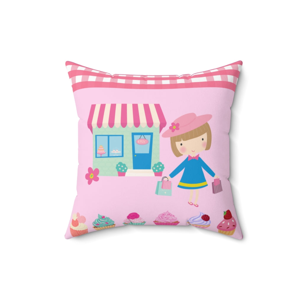 Cupcakes in Paris Cushion Cover