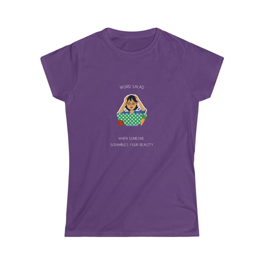 Word Salad. Cavendish Designs. Women's Soft Style T-Shirt.