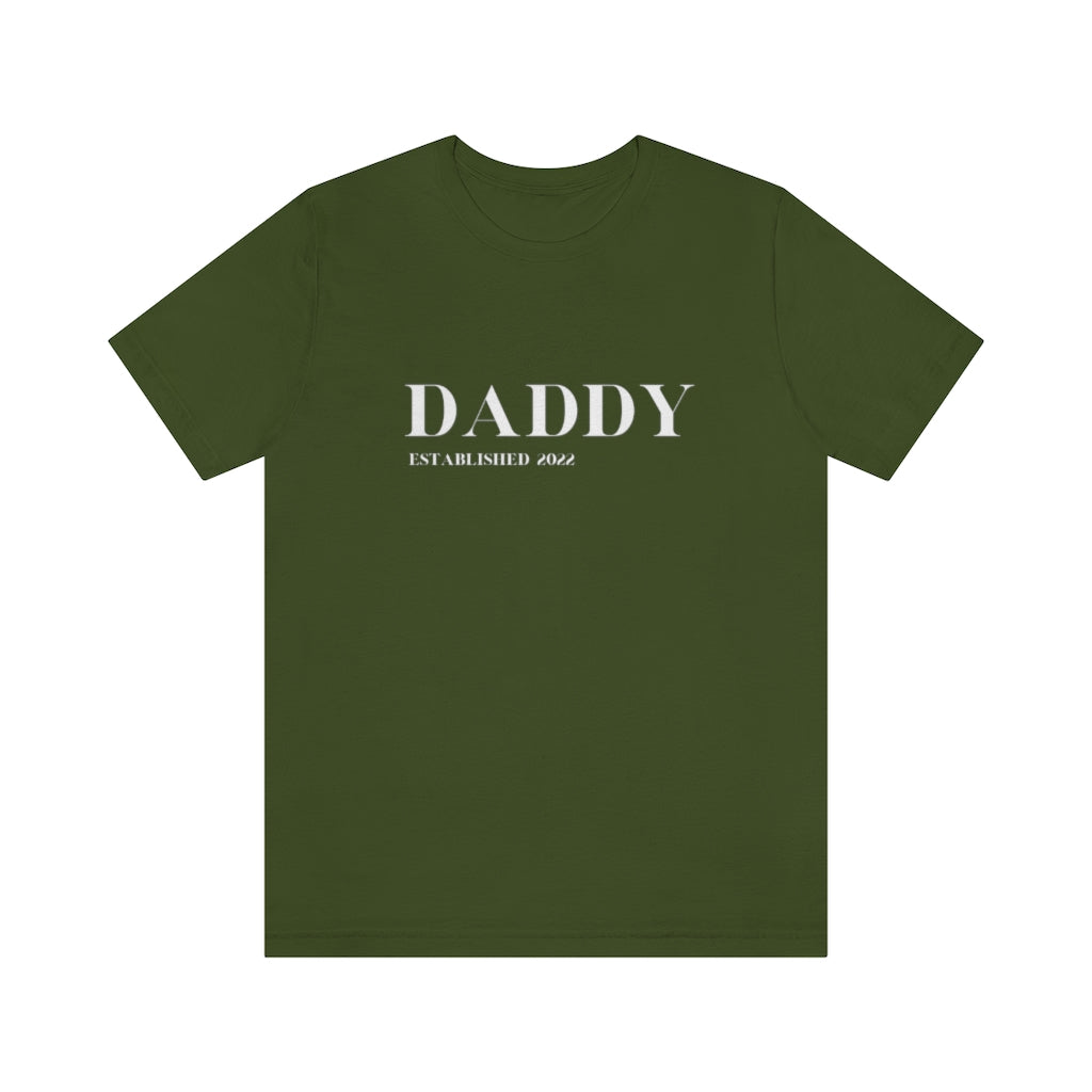 New Daddy Established 2022. Unisex Jersey Short Sleeve Tee