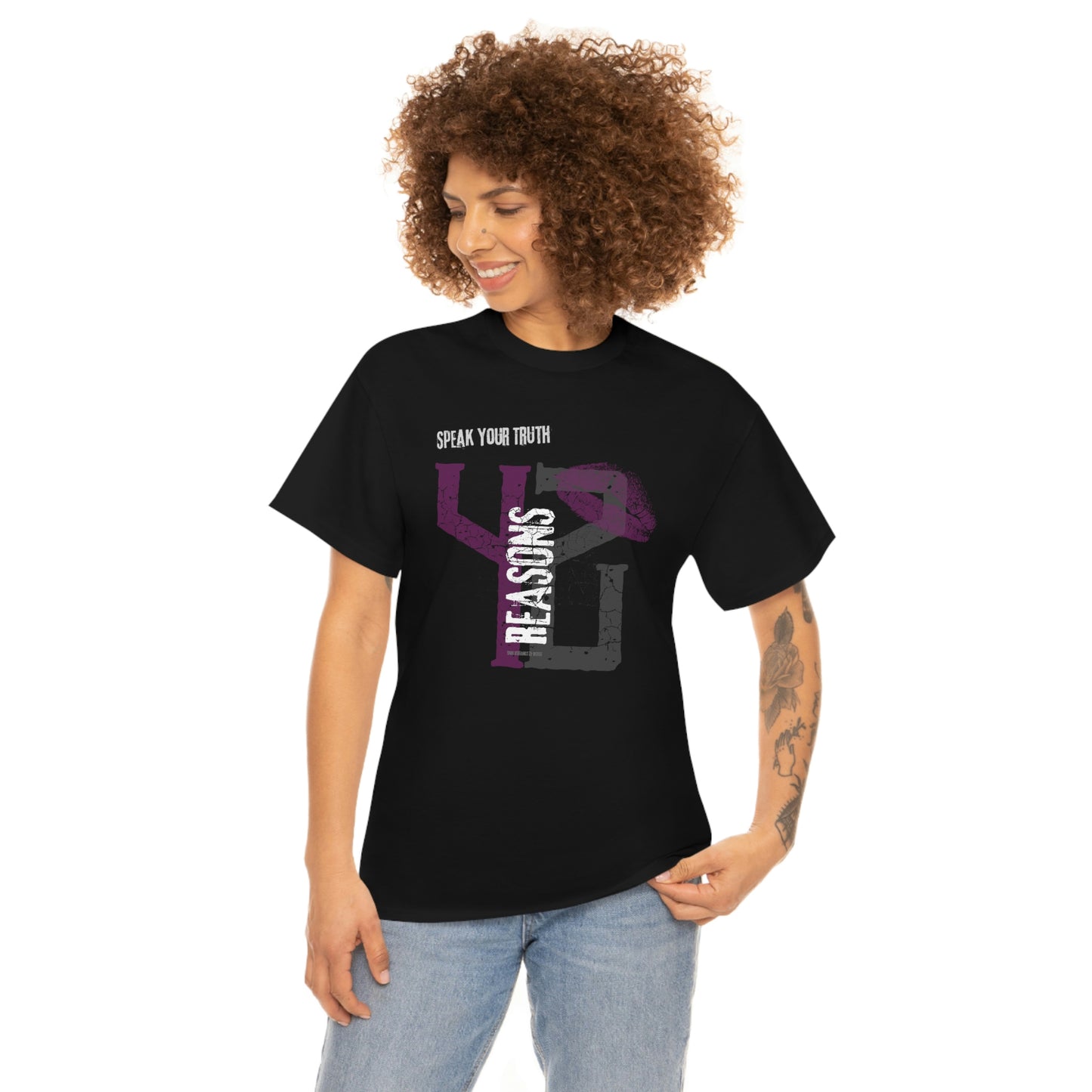 42 Reasons. Unisex Heavy Cotton Tee.