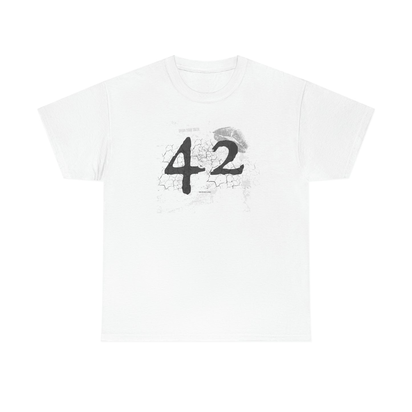 42 Reasons. Unisex Heavy Cotton Tee.