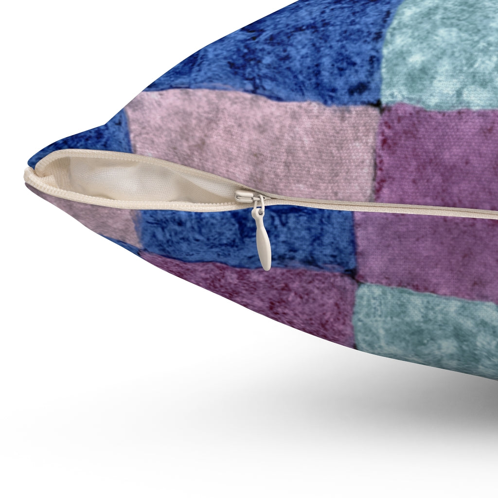 Blue Patchwork - Cushion Cover