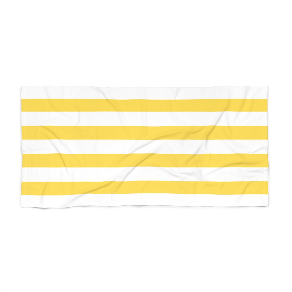 Cavendish Yellow Stripe. Beach Towel.