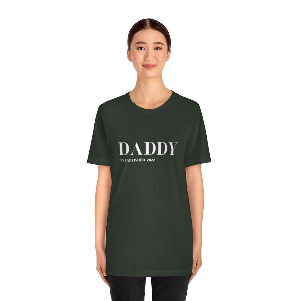 New Daddy Established 2022. Unisex Jersey Short Sleeve Tee