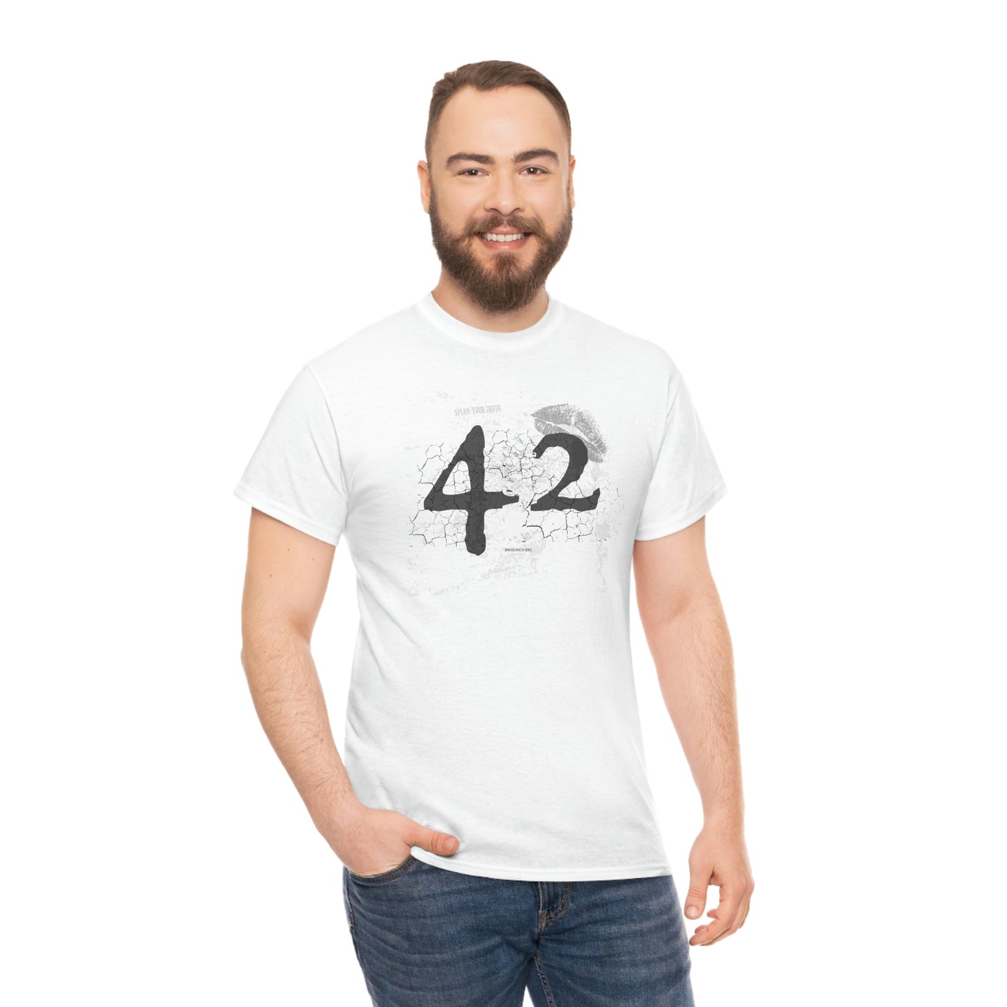 42 Reasons. Unisex Heavy Cotton Tee.