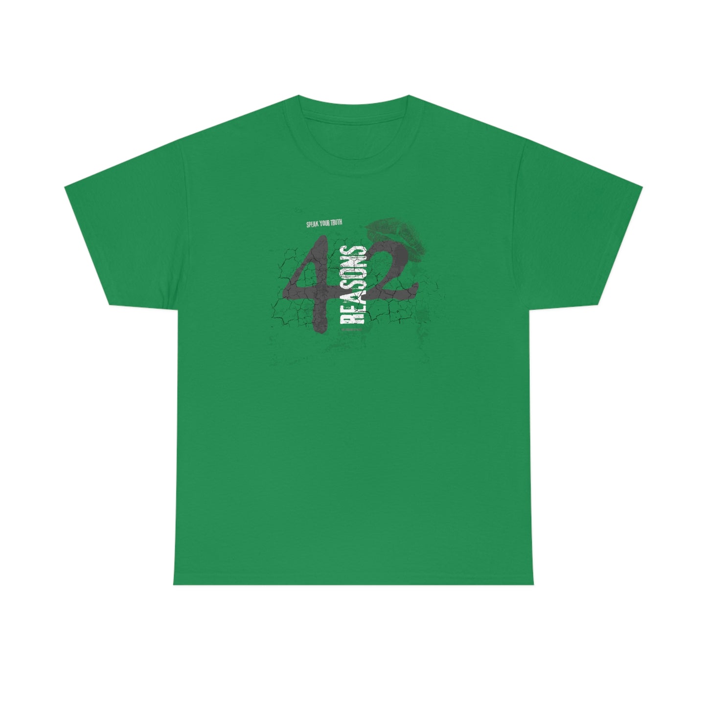 42 Reasons. Unisex Heavy Cotton Tee.