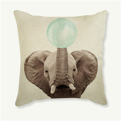 Bubblegum Animals Cushion Cover Series.