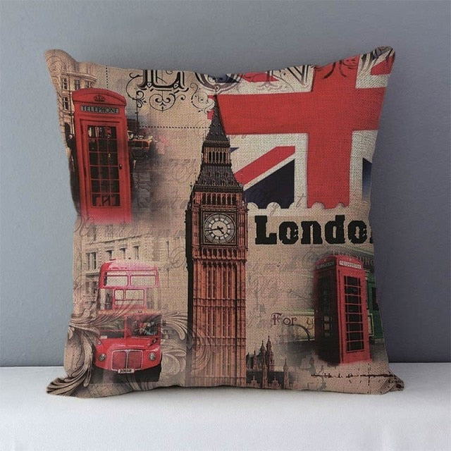 London & Paris. Cushion Covers.