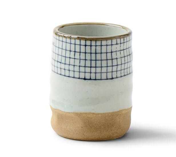 Hand Painted Lattice Tea Cup