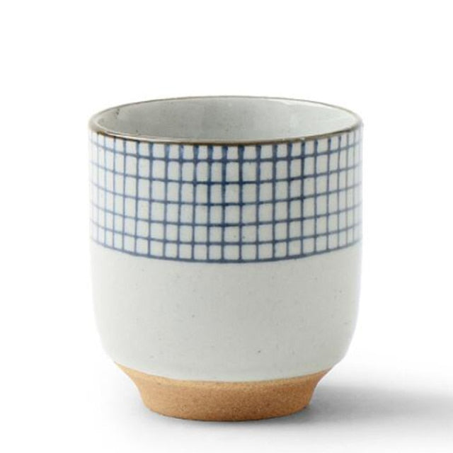 Hand Painted Lattice Tea Cup