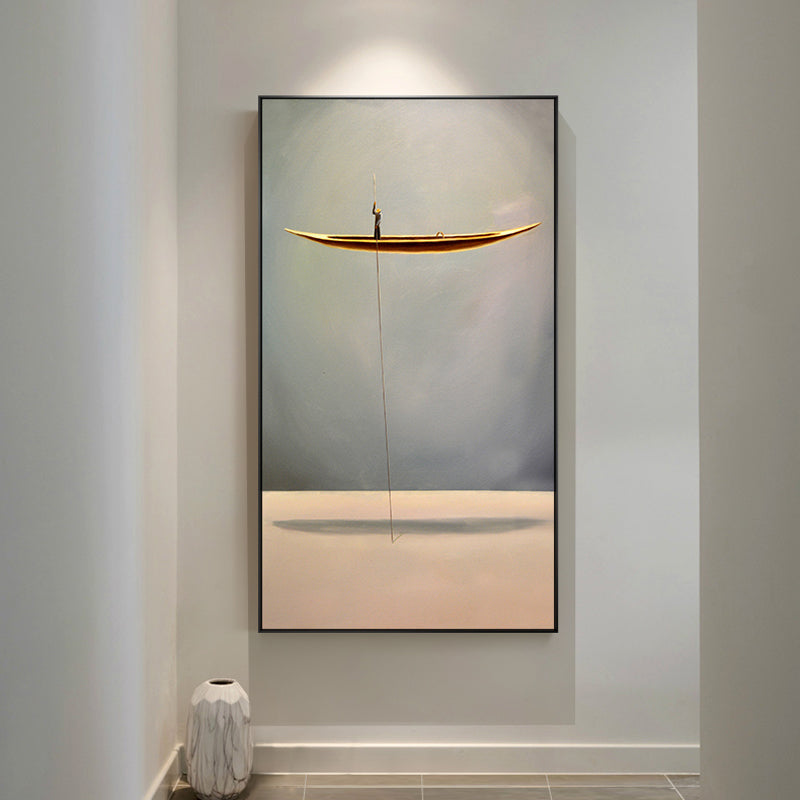 Fishing from Heaven. Canvas Print. Unframed.