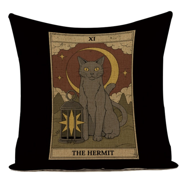 Tarot Cat Cushion Cover