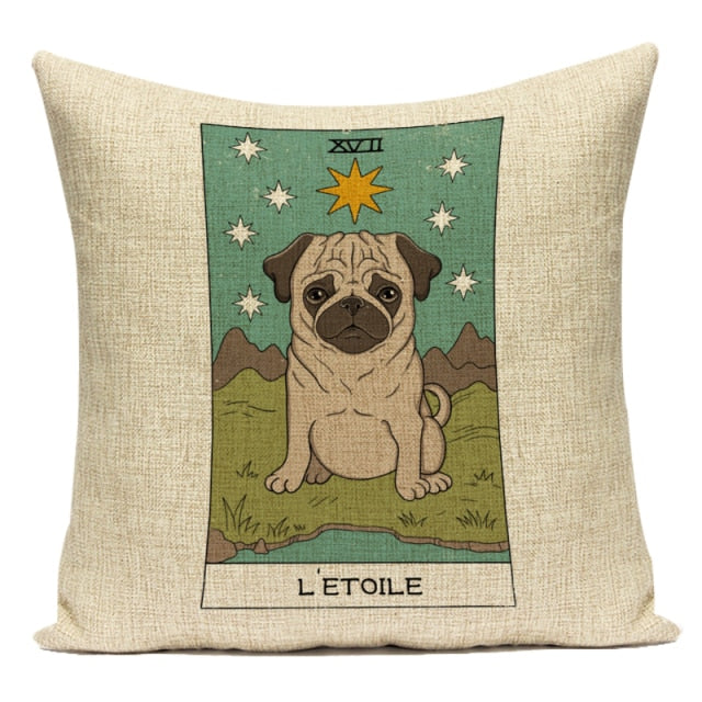 Tarot Cat Cushion Cover