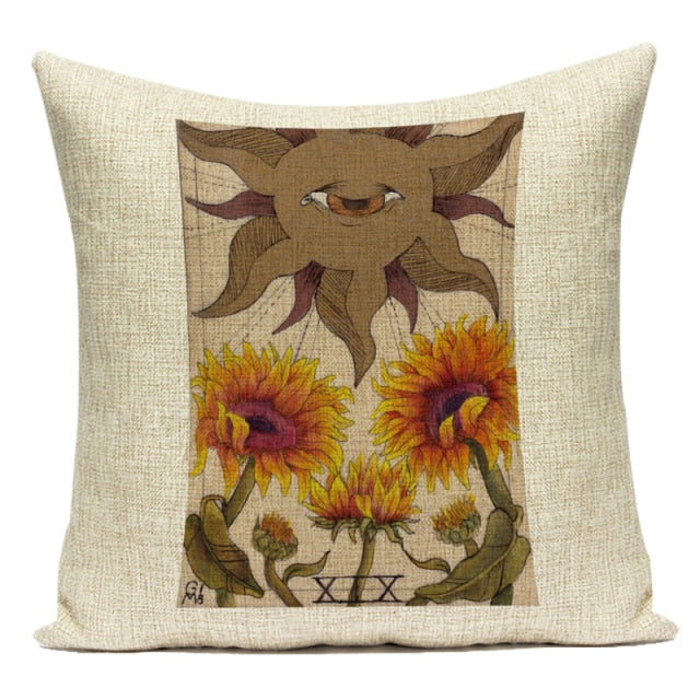 Tarot Cat Cushion Cover