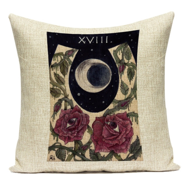 Tarot Cat Cushion Cover