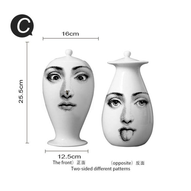 Modern Face Flower Vases.