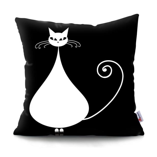 Black and White Cat Designs Cushion CoverSeries.