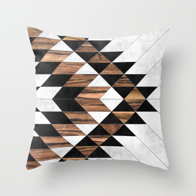 Creative Wood Cushion Covers.