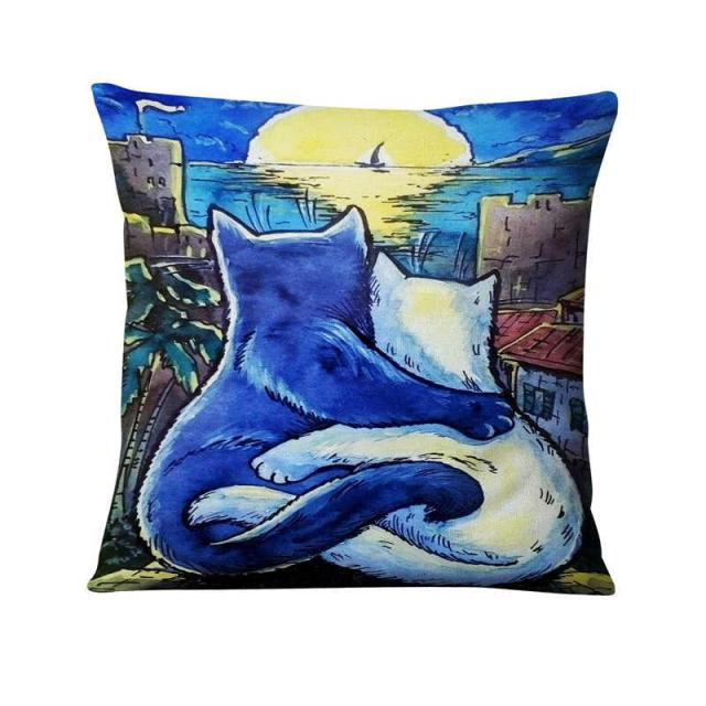 Fashion Cats Cushion Covers.