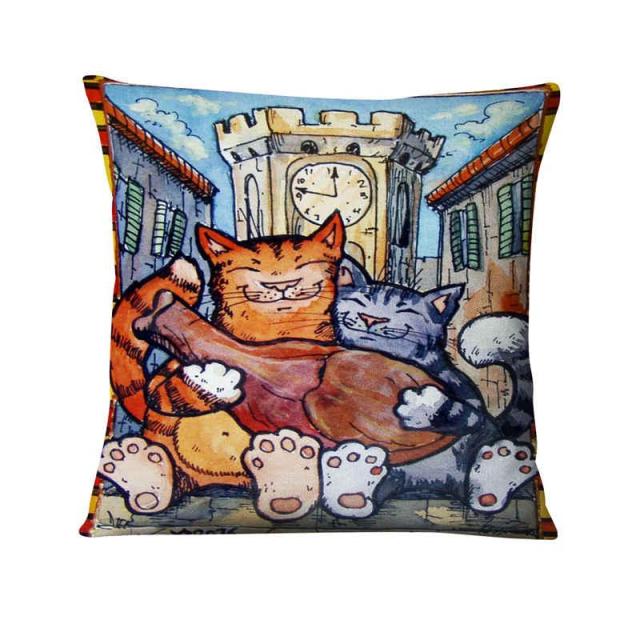 Fashion Cats Cushion Covers.