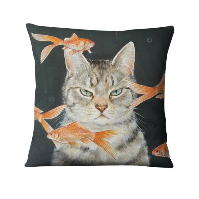 Fashion Cats Cushion Covers.