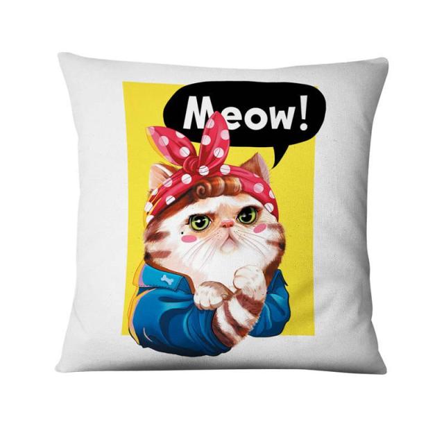 Fashion Cats Cushion Covers.