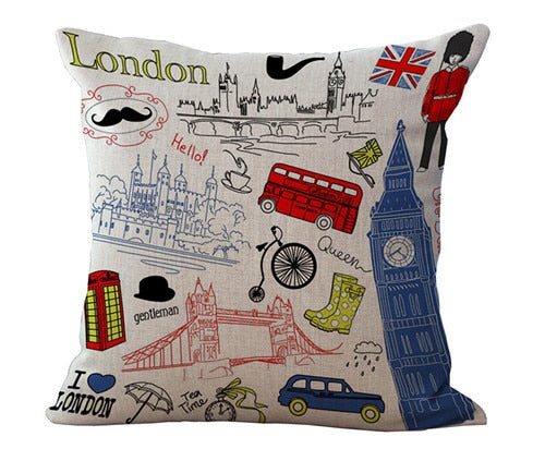 London Lovers Cushion Covers.