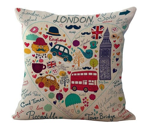 London Lovers Cushion Covers.