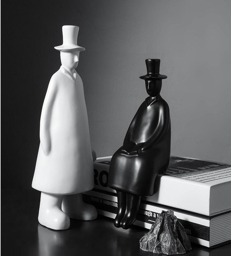 Men in Top Hats Character Ornaments
