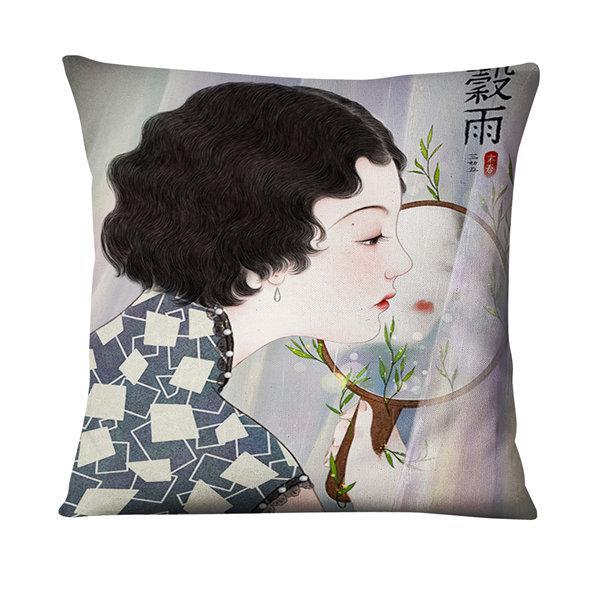Handmade Vintage Girl Cushion Covers.