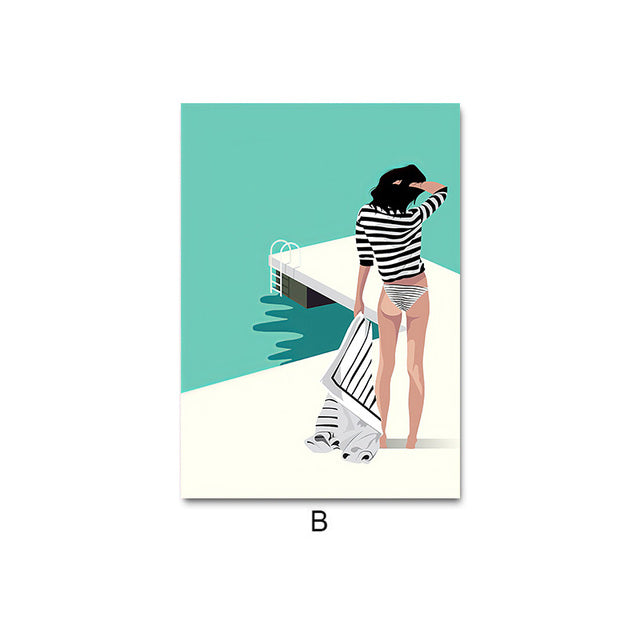 Happy Summer Canvas Print. Unframed.