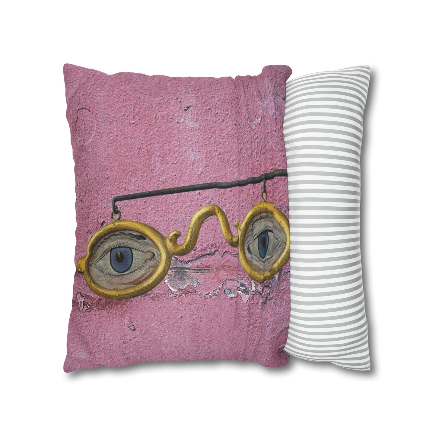 Gold Glasses. Cushion Cover.