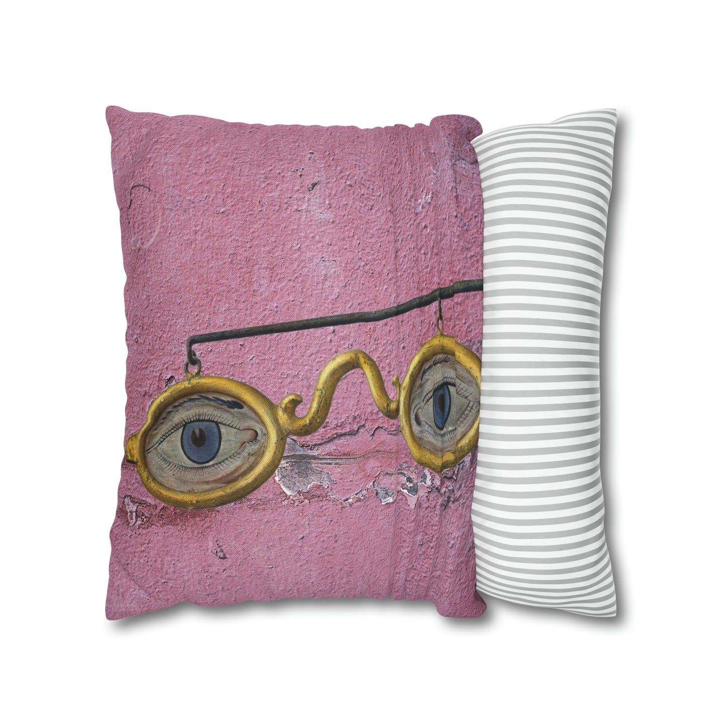 Gold Glasses. Cushion Cover.
