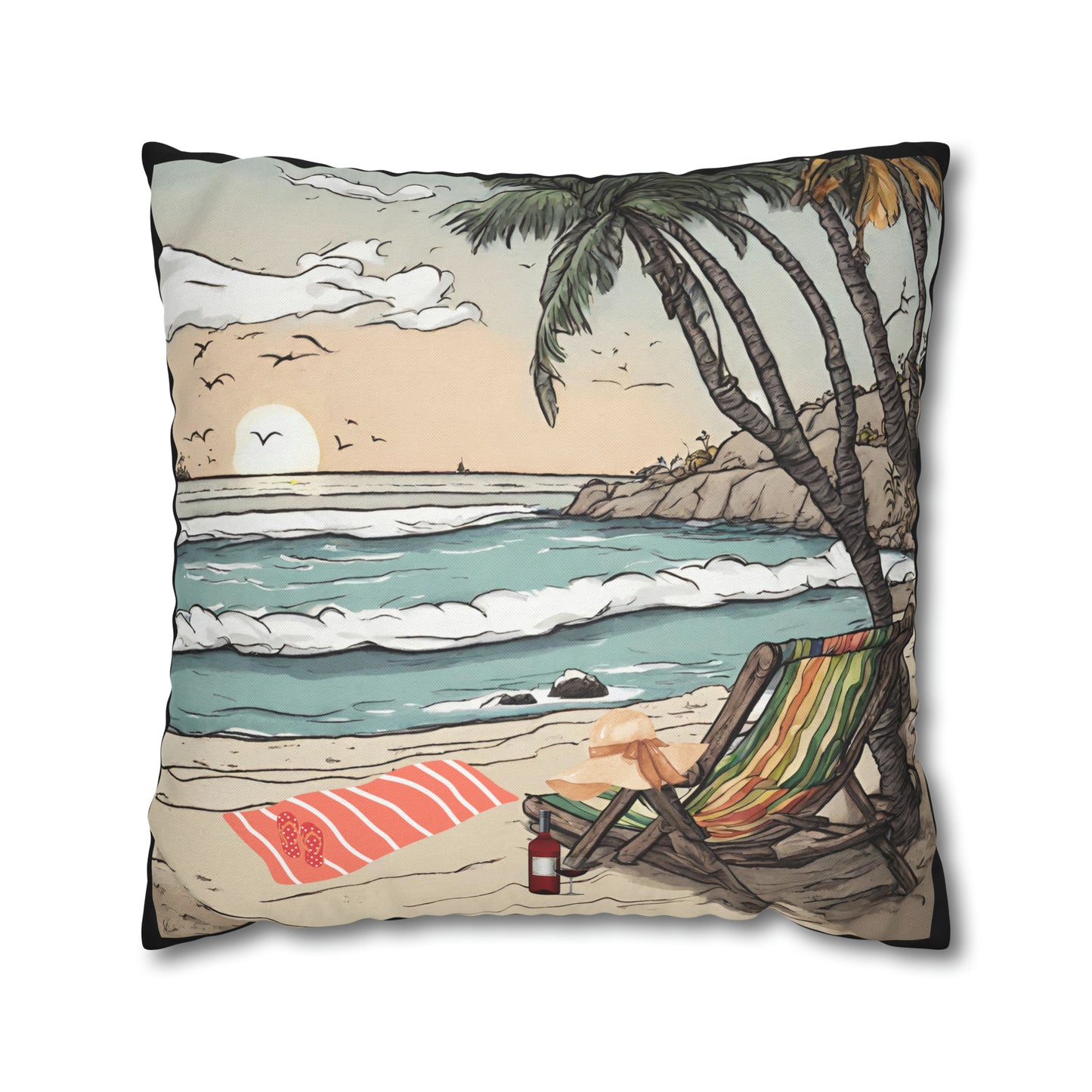 Beach and Palm