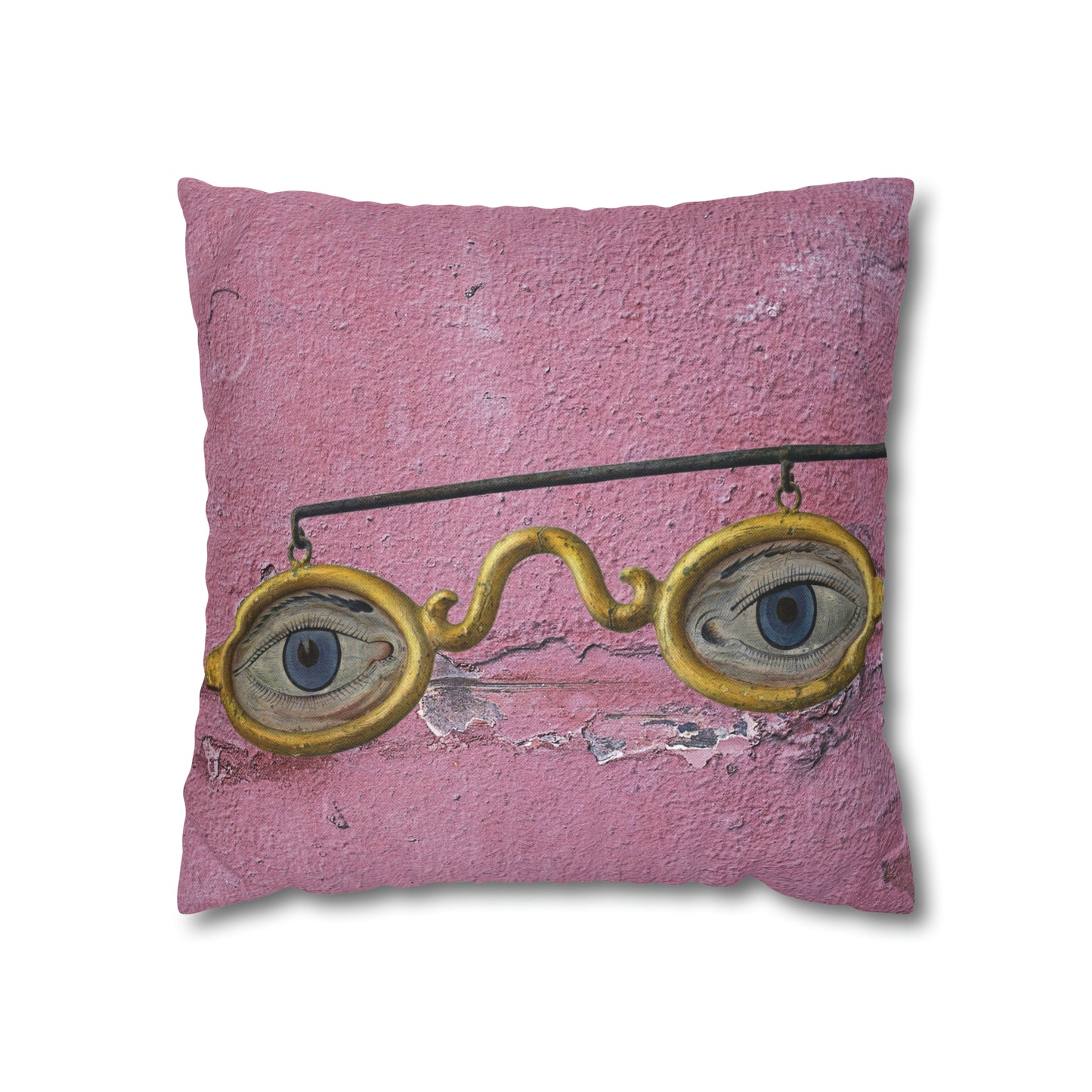 Gold Glasses. Cushion Cover.