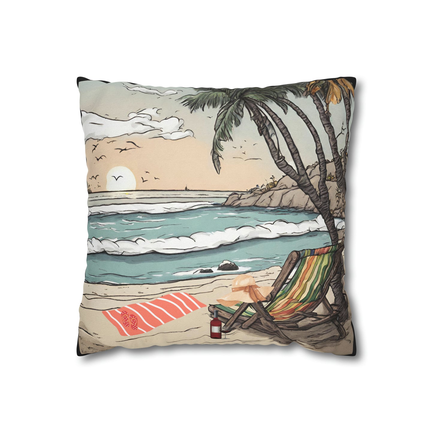 Beach and Palm