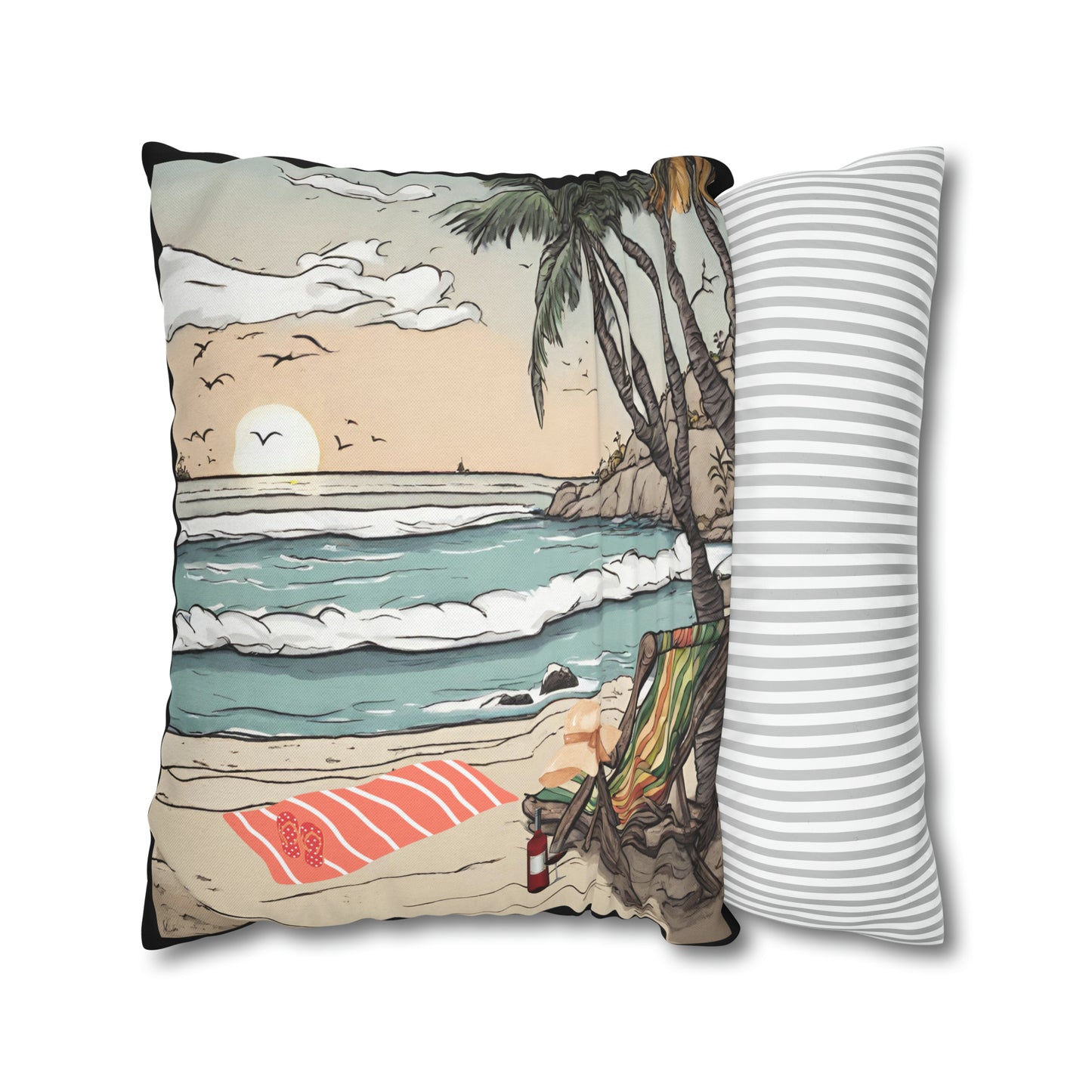 Beach and Palm