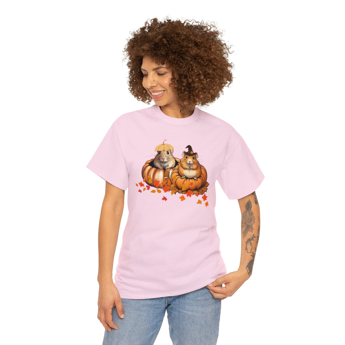 Unisex Heavy Cotton Tee - Two gerbils