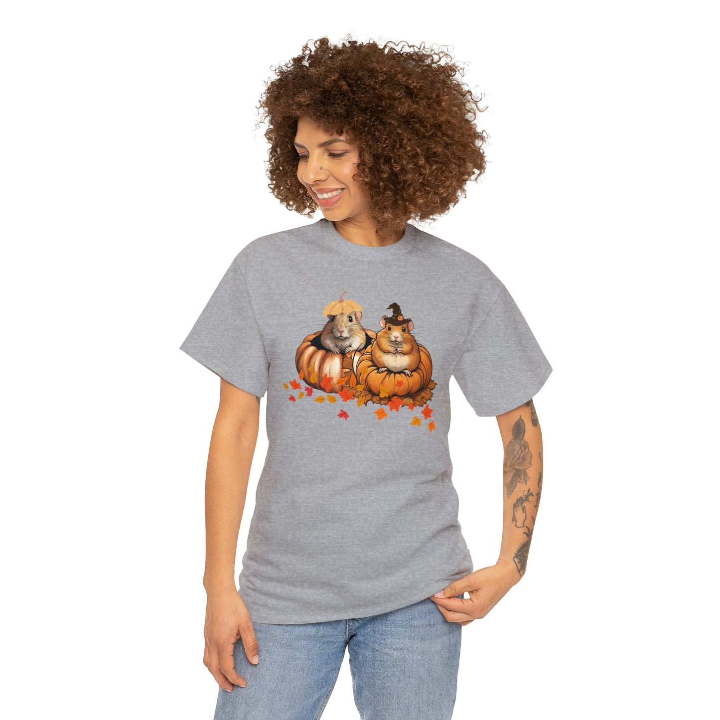 Unisex Heavy Cotton Tee - Two gerbils
