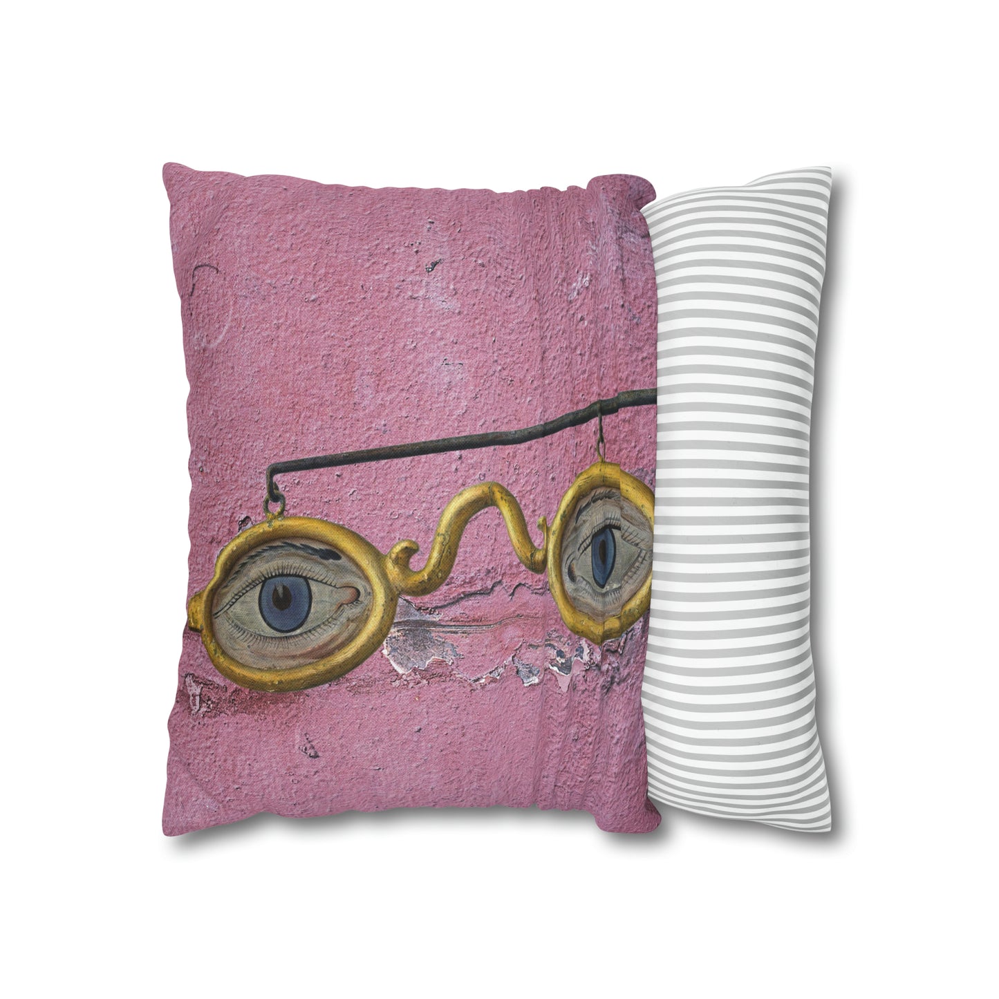 Gold Glasses. Cushion Cover.