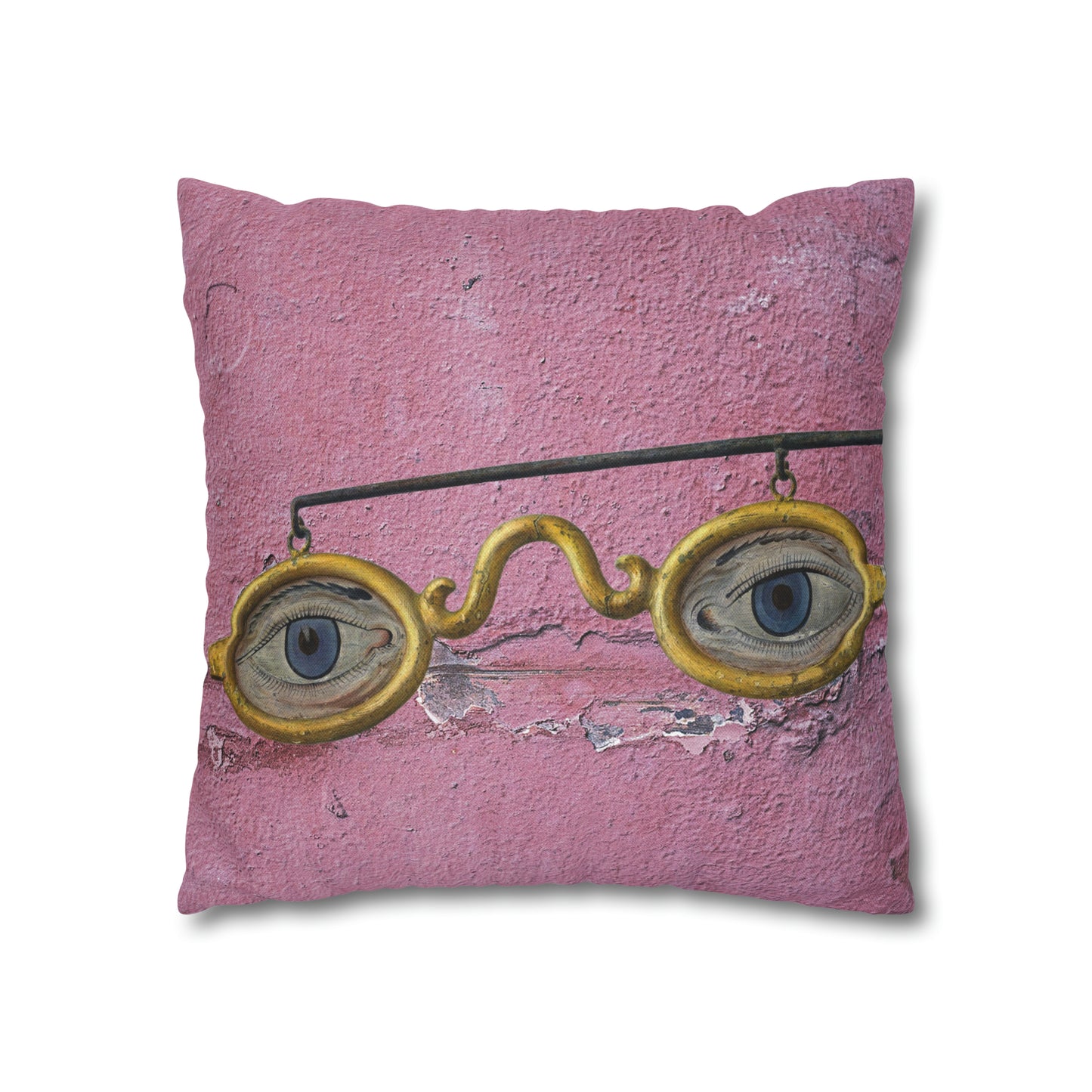 Gold Glasses. Cushion Cover.
